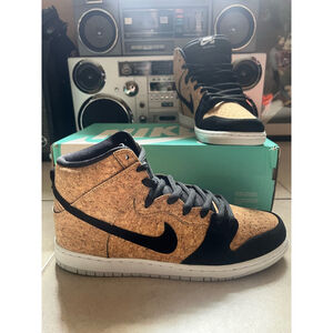 Men's Nike Dunk High Premium SB Size 11 Cork/Black Sneakers
